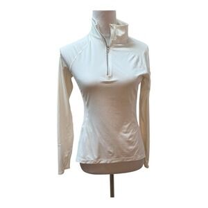 Bloq UV White Long‎ Sleeve  Preppy Activewear Long Sleeve Top Size S